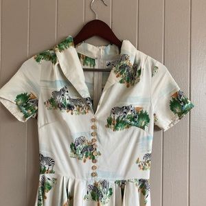 Hell Bunny Vintage Zebra Dress